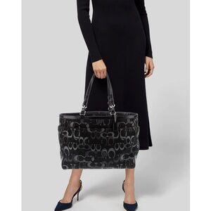 AUTHENTIC COACH Diaper CANVAS PATTERN SHOULDER BAG